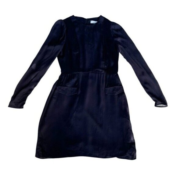 Reiss Woman's Sz 6 Addison Sheer Sleeve Shift Dress - Picture 10 of 11